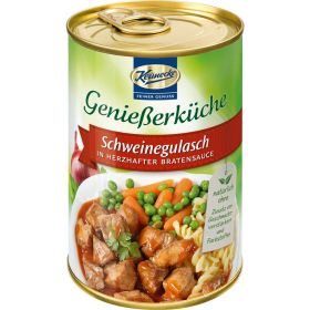 Schweinegulasch in herzhafter Bratensauce