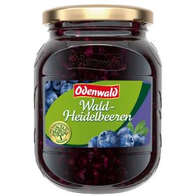 Wald-Heidelbeeren im Glas