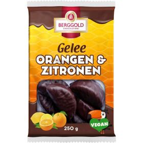 Gelee Früchte schokoliert, Orange & Zitrone