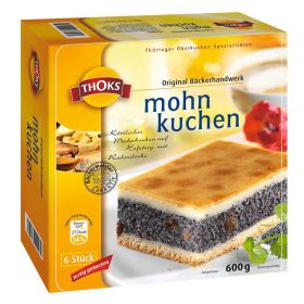 Mohn Kuchenschnitten, tiefgekühlt