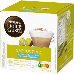 Kaffee Kapseln Dolce Gusto, Cappuccino ungesüßt