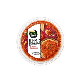 Hummus Muhammara mit Paprika-Kürbiskernsauce