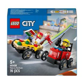 LEGO City Pizzalieferwagen vs. Löschauto  60458