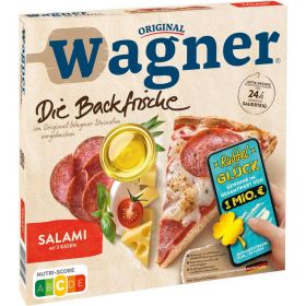 Die Backfrische Pizza Salami mit 3 Käsen, tiefgekühlt