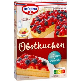 Backmischung, Obstkuchen