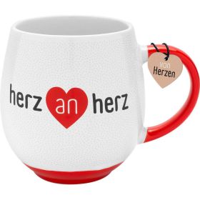 Tasse Herz an Herz