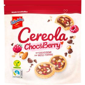 Gebäck mit Kakocremefüllung, Cereola Choc & Berry