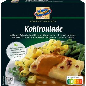 Kohlroulade mit Kartoffelwürfel & Bohnen
