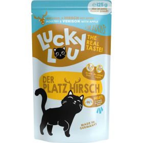 Katzen-Nassfutter, Geflügel & Hirsch mit Apfel