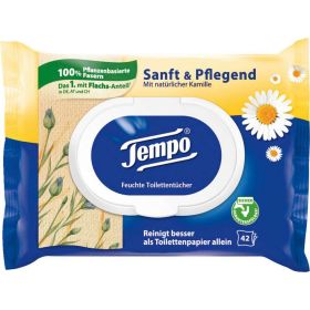 Feuchtes Toilettenpapier, sanft & pflegend