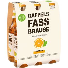 Orangen-Limonade,  Fassbrause (6x 0,330 Liter)