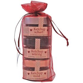 Ketchup Sortenmix, mild/würzig/scharf