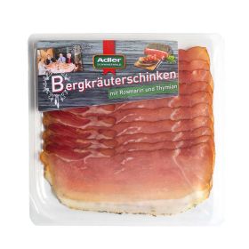 Bergkräuterschinken geschnitten, mit Rosmarin & Thymian