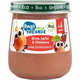 Babynahrung, Birne/Apfel/Himbeere