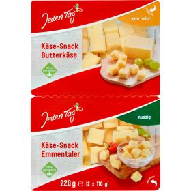 Jeden Tag Käse-Snack, je 220 g