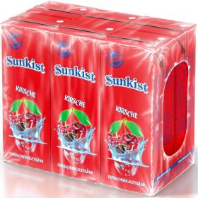 Sunkist Erfrischungsgetränk, je 6 x 0,2 l