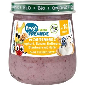 Babynahrung, Erdbeer/Banane/Blaubeere/Getreide/Joghurt