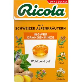 Kräuterbonbons, Ingwer Orangenminze, zuckerfrei