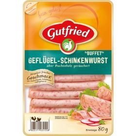 Geflügel-Schinkenwurst, geräuchert