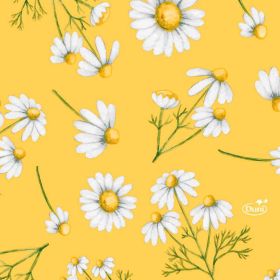 Tissue-Servietten Pretty Daisy Yellow, 24 x 24 cm, 3-lagig