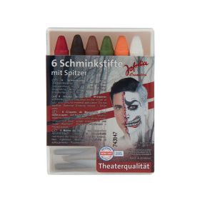 6 Schminkstifte Halloween