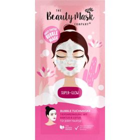 Tuchmaske Bubble Mask, Tiefenreinigung und Super-Glow