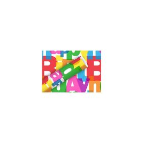 Geschenkpapier 2mx70cm Power Birthday