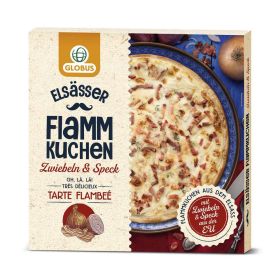 Flammkuchen Elsässer, mit Zwiebeln & Speck