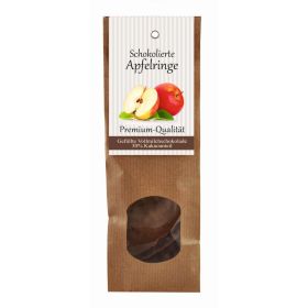 Schokolierte Apfelringe, Vollmilch