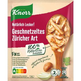 Fix-Würzmischung Natürlich Lecker, geschnetzeltes Züricher Art