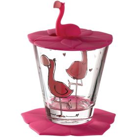 Kindertrinkset Bambini, 3-teilig, Flamingo