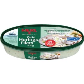 Heringsfilets, Dill Sahne