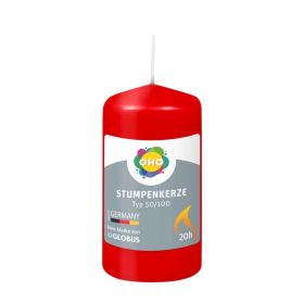 Link zu  Stumpenkerze tangorot 50/100