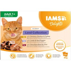 Katzen-Nassfutter Delights, Land Mix in Sauce