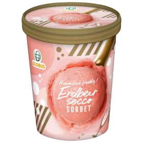 Eis Sorbet, Erdbeer-Secco