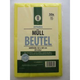 Müll-Beutel gelb, 50 x 25l