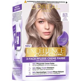 "Excellence" Haarfarbe, Ultra Kühles Hellblond 8.11