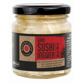 Sushi-Ingwer im Glas