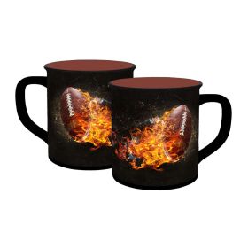 Tasse American Football Fireball Emaille