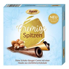 Cremige Spitzen mit Nougat-Creme