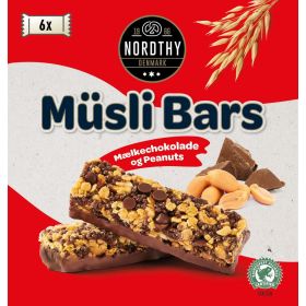 Müsliriegel, Erdnuss-Milchschokolade