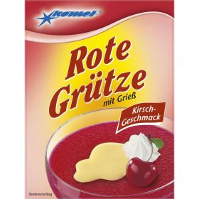 Rote Grütze mit Grieß, Kirsch