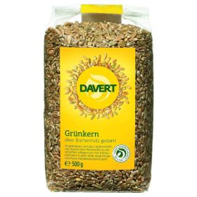 Bio Grünkern über Buchenholz gedarrt