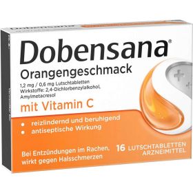 Lutschtabletten mit Orangengeschmack gegen Halsschmerzen