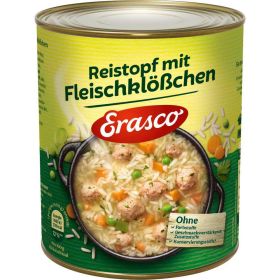 Reistopf mit Fleischklößchen