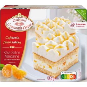 Fein&Sahnig Kuchenschnitten, Käse-Sahne Mandarine, tiefgekühlt