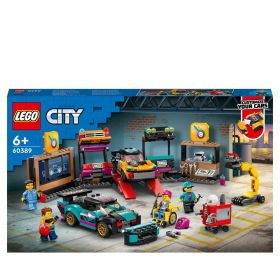 LEGO City 60389 Autowerkstatt Set, Spielzeugautos ab 6 Jahren