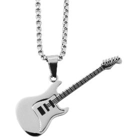Link zu  Kette mit Anhänger Edelstahl E-Gitarre