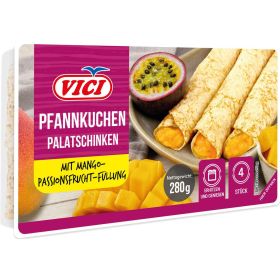 Link zu  Pfannkuchen mit Mango-Passionsfrucht Füllung