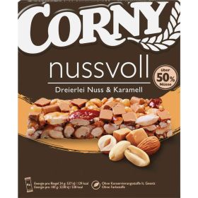 Link zu  Müsliriegel Nussvoll, Drei Nuss & Karamell